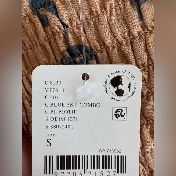 Free People Blue Sky Combo Convertible Maxi Skirt–Size Small brand new with tag - Picture 12 of 16